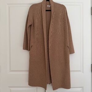 Madewell Merino Wool Cardigan — Tan — XXS